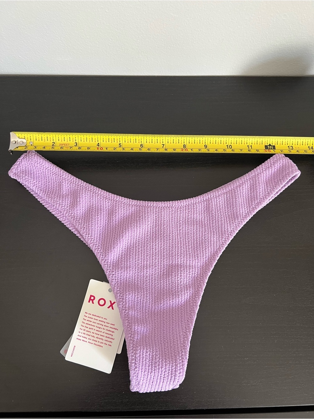 2/$32 Roxy Lilac Textured Bikini Set | Size Small - Picture 10 of 16